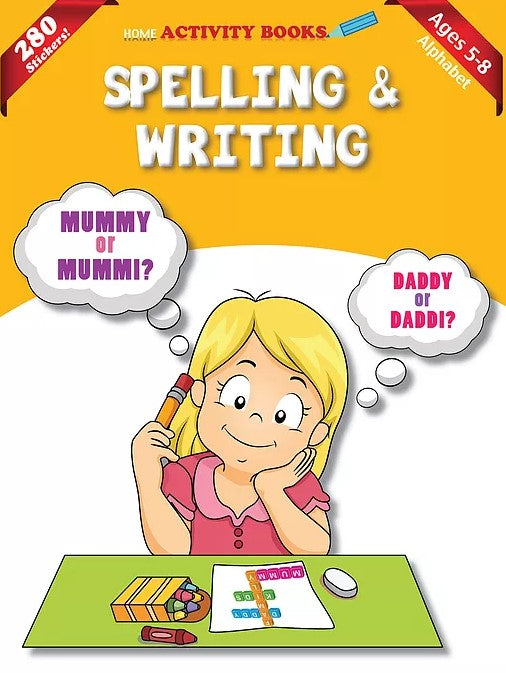 Activity Book with Stickers: Spelling & Writing