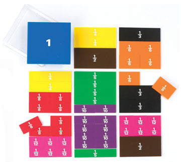 Fraction Squares Printed 51pc - iPlayiLearn.co.za