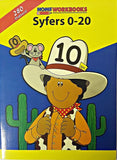 Activity Book with Stickers: Numbers 0 - 20 / Syfers 0 - 20