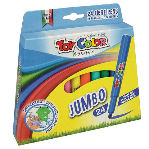 JUMBO Fibre Pens 24pcs