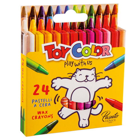 Wax Crayons 24 Colours 8mm