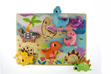 Chunky Wooden Puzzle: Dinosaurs 8pc
