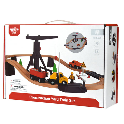 Construction Yard Train Set 35pc