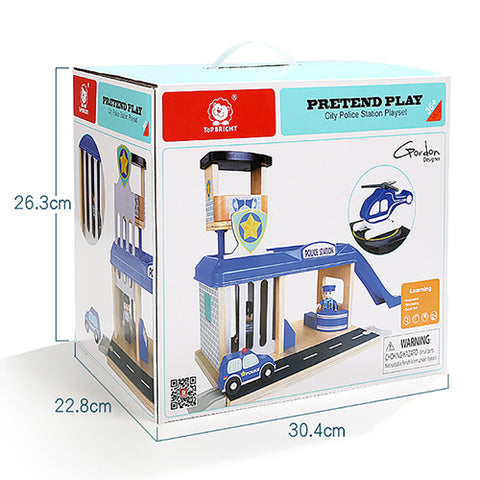 Pretend Play Police Station Playset