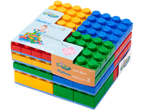 UNiPlay Soft Block Platform Building Set 3 124pc