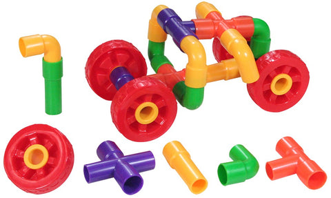 Pipe Builders with Wheels 72pc Polybag