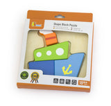 Shape Block Puzzle: Boat 4pc