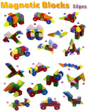 Magnetic Building Blocks with Activity Cards
