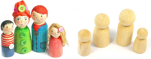 Wood People: Family 8pc