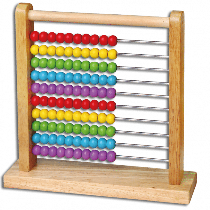 Wooden Abacus: 100 Beads