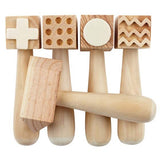 Wooden Pattern Hammers 5pc