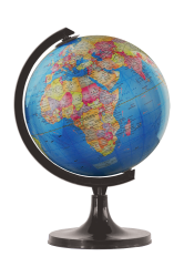 Rotating Political World Globe