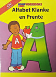 Activity Book with Stickers: Alphabet Sounds & Picures / Alfabet Klanke en Prente