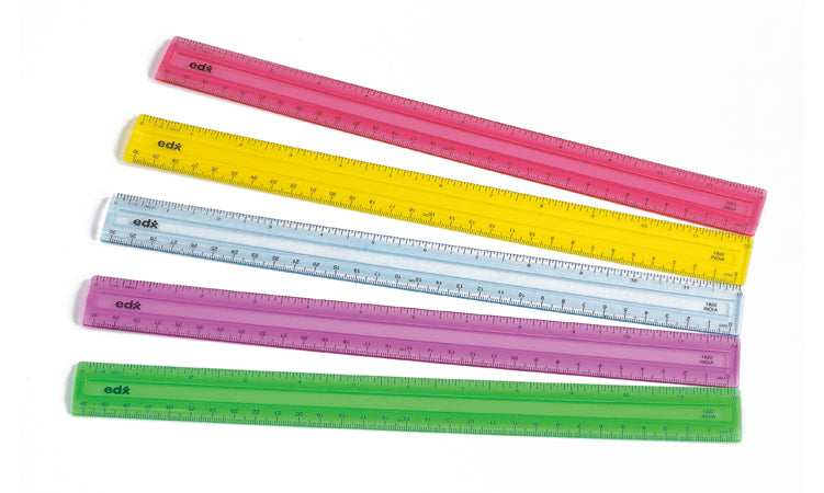 30cm 5 Colour Set Rulers