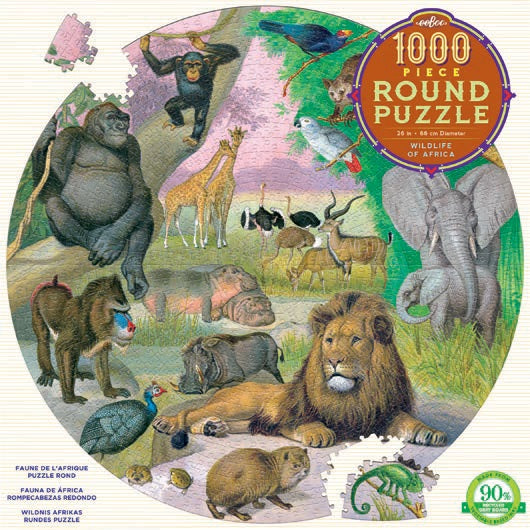 Wildlife of Africa Puzzle Round 1000pc