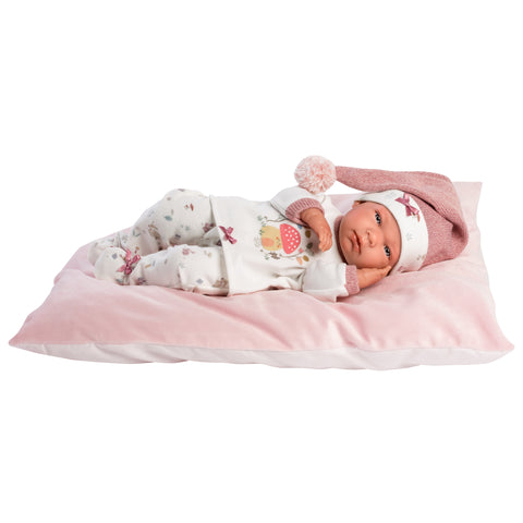 Llorens - Newborn Baby Girl Nica with Comforter/Cushion, Clothing & Accessories 40cm