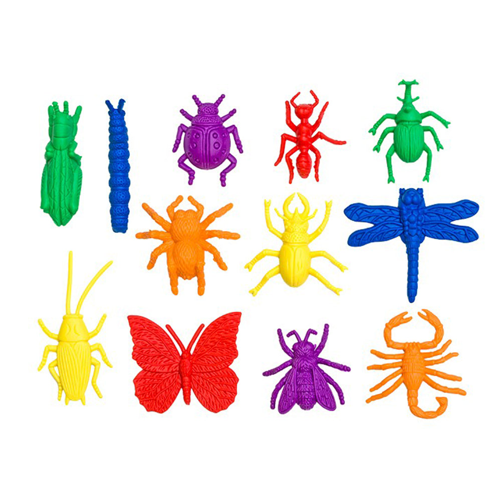 Counters Bugs 12 Shapes 6 Colours 72pc pbag