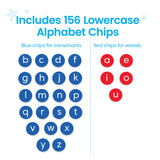 Lowercase Alphabet Chips 156pc