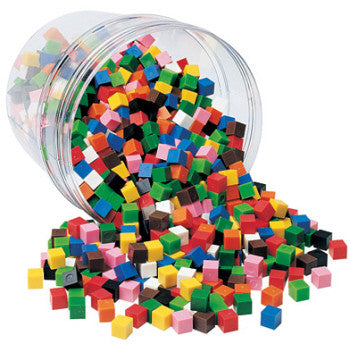 1cm Cubes 1000pc Jar - iPlayiLearn.co.za
