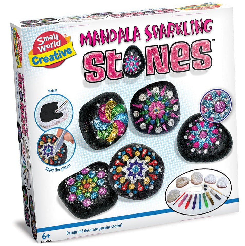 Mandala Sparkling Stones Paint Set