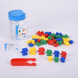 Bear Counters In 4 Colours With Tweezer and Activity Guide