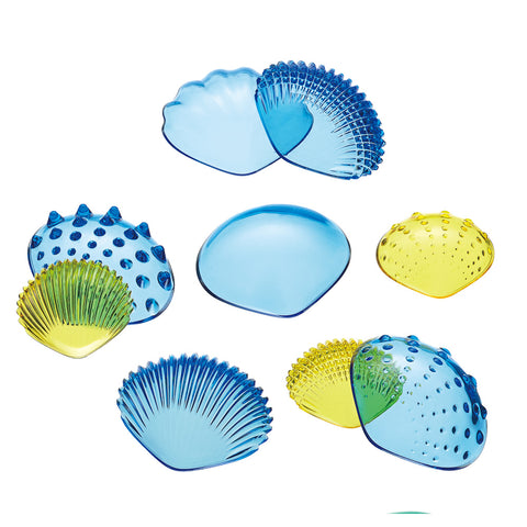Transparent Tactile Shells, 2 Sizes, 2 Colours 48pc