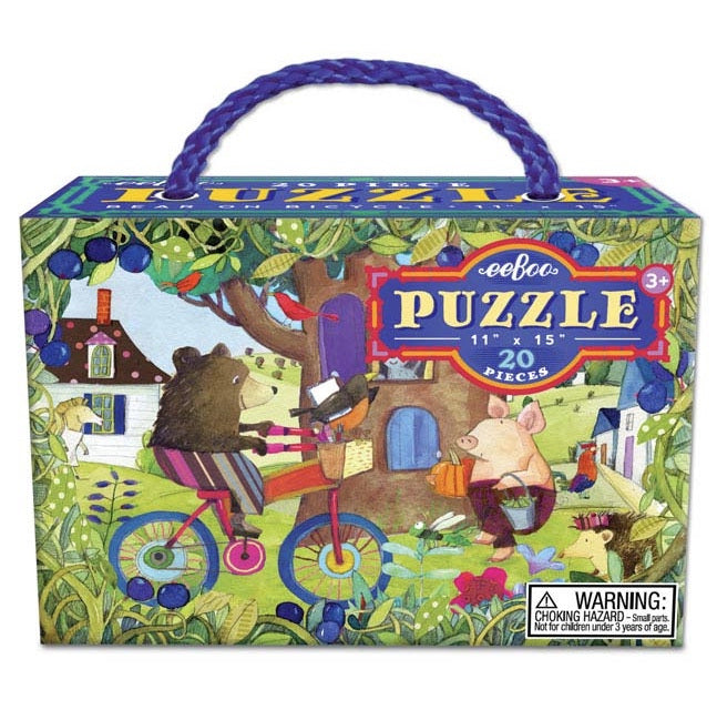 Bear on Bicycle Puzzle 20pc