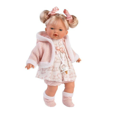 Llorens - Baby Girl Doll with Crying Mechanism, Clothing & Accessories: Roberta 33cm