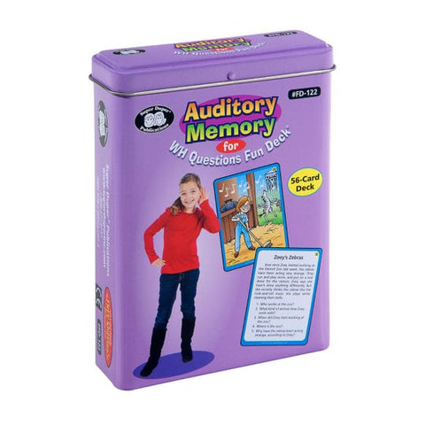 Auditory Memory For WH Questions Fun Deck