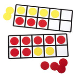 Ten Frames With Counters Demonstration Clings: 44pc