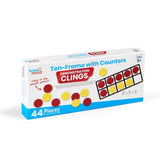 Ten Frames With Counters Demonstration Clings: 44pc