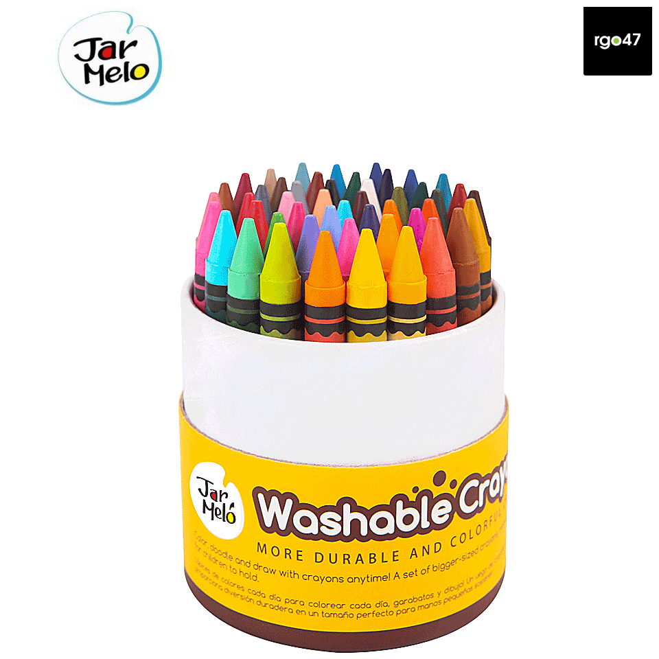Washable Wax Crayon: 48 Colours