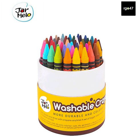 Washable Wax Crayon: 48 Colours