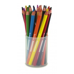 Jumbo Wooden Colour Pencils 24pc, 6 Colours