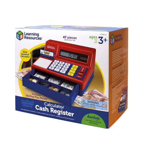 Pretend & Play® Calculator Cash Register with Euro Currency