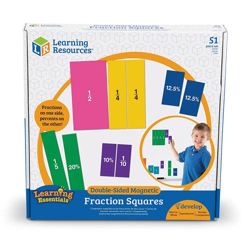 Double-Sided Magnetic Rainbow Fraction® Squares