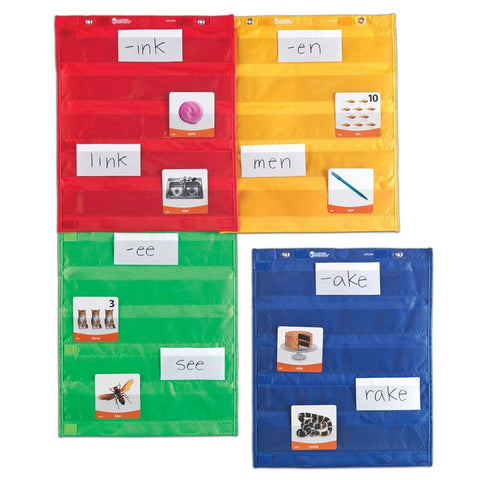 Magnetic Pocket Chart Squares 4pc