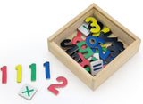 Magnetic Wooden Numbers 37pc