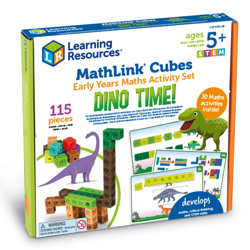 MathLink® Cubes Early Maths Activity Set - Dino Time
