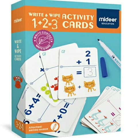 Wipe And Write Activity Cards: Addition & Subtraction