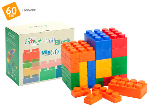 UNiPlay Soft Block Mix 60pc Box