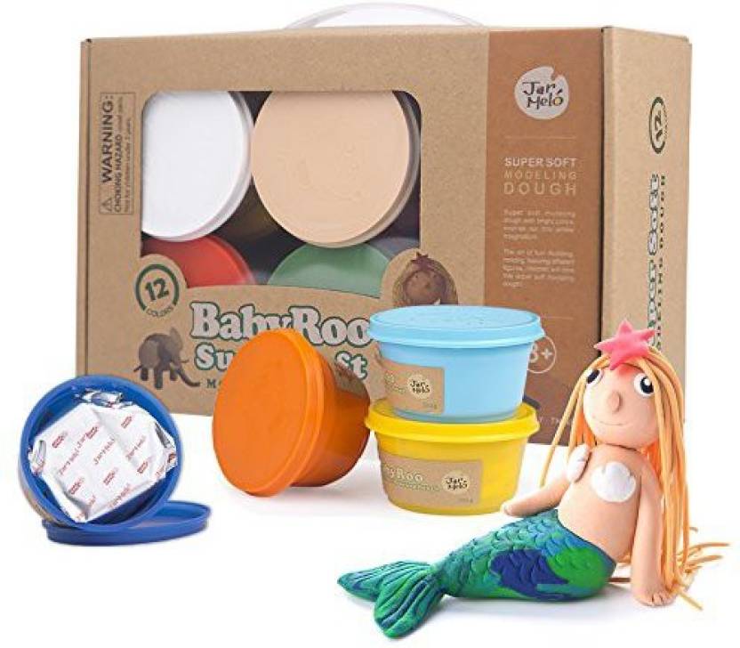 Baby Roo Super Soft Modelling Dough 12 Colours