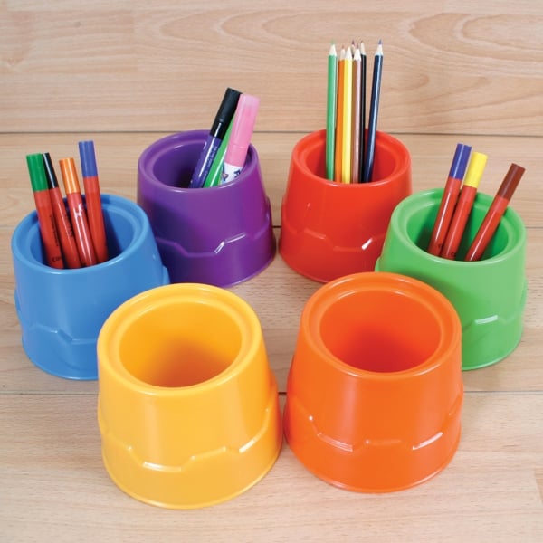 Non-tip Water and Storage Pots 6pc