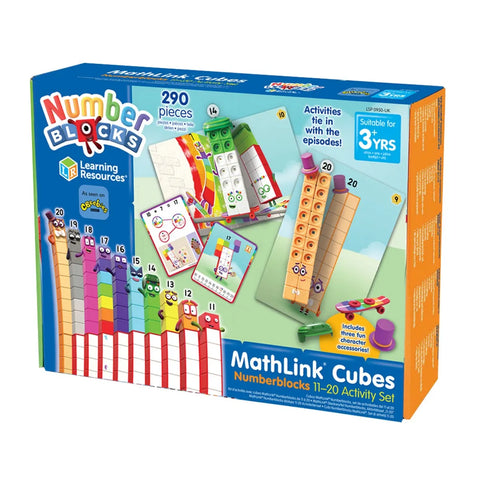 Numberblocks Mathlink® Cubes 11-20 Activity Set