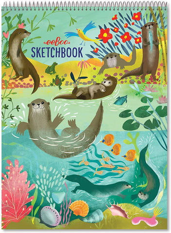 Otters at Play-Sketchbook