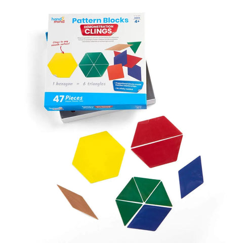 Pattern Block Demonstration Clings: 47 Pieces