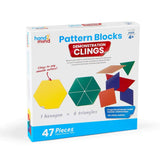 Pattern Block Demonstration Clings: 47 Pieces