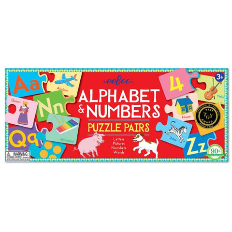 Alphabet & Numbers Puzzle Pairs