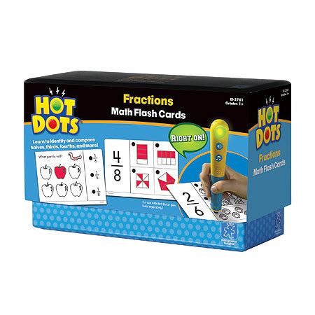 Hot Dots® Flash Cards, Fractions