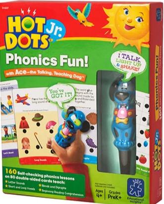 Hot Dots® Jr. Phonics Fun! Set with Ace—The Talking, Teaching Dog® Pen